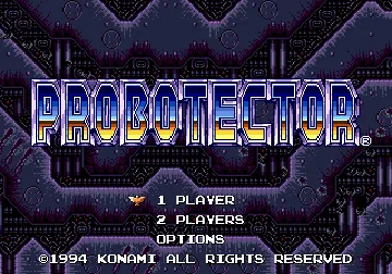 Probotector (Europe) (En,Fr,De) screen shot title